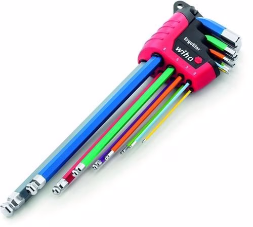 Sechskantwinkelschraubendrehersatz 369F 10-teilig ErgoStar Hal.SW 1,5-10mm WIHA