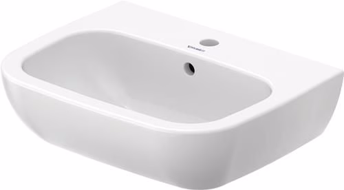 Waschtisch D-Code 550x430mm weiß 1 Hahnloch, mit Überlauf DURAVIT