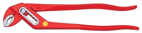 Pince multiprise, longueur 150 mm, largeur des mâchoires 17 mm, polie, nervurée rouge, marque VBW Pince multiprise rouge polie VBW, de la catégorie pinces multiprises et pinces pour tuyaux, référence 4000810762