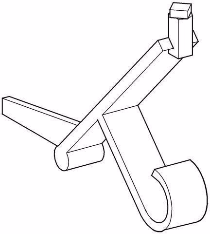 Technische Zeichnung 4063804 Armaturengriff für Wandeinbau-Spülkasten (06.11.1100) komplett f. 330 6-9l GROHE