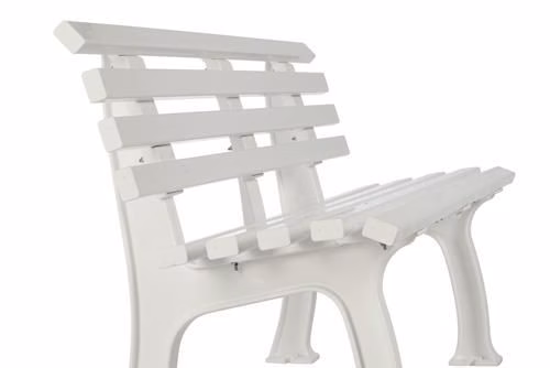 Bank Ibiza Länge 1200 x Breite 540 x Höhe 740 mm 2-Sitzer Kunststoff weiß BLOME