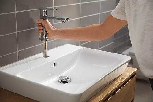 Detailbild 4051372 Hansgrohe Einhebel-Waschtischmischer REBRIS E 110 CoolStart ohne Ablaufgarnitur chrom