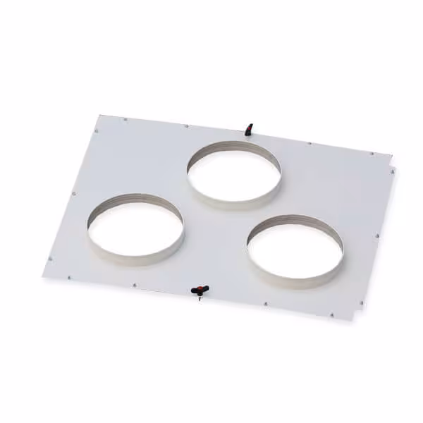 DustBox Dreifach-Ansaugadapterplatte DB 6000 (3x DN 250) aus der Kategorie Entfeuchtung, Lüftung, Luftreinigung mit der Artikelnummer AP 6000-3