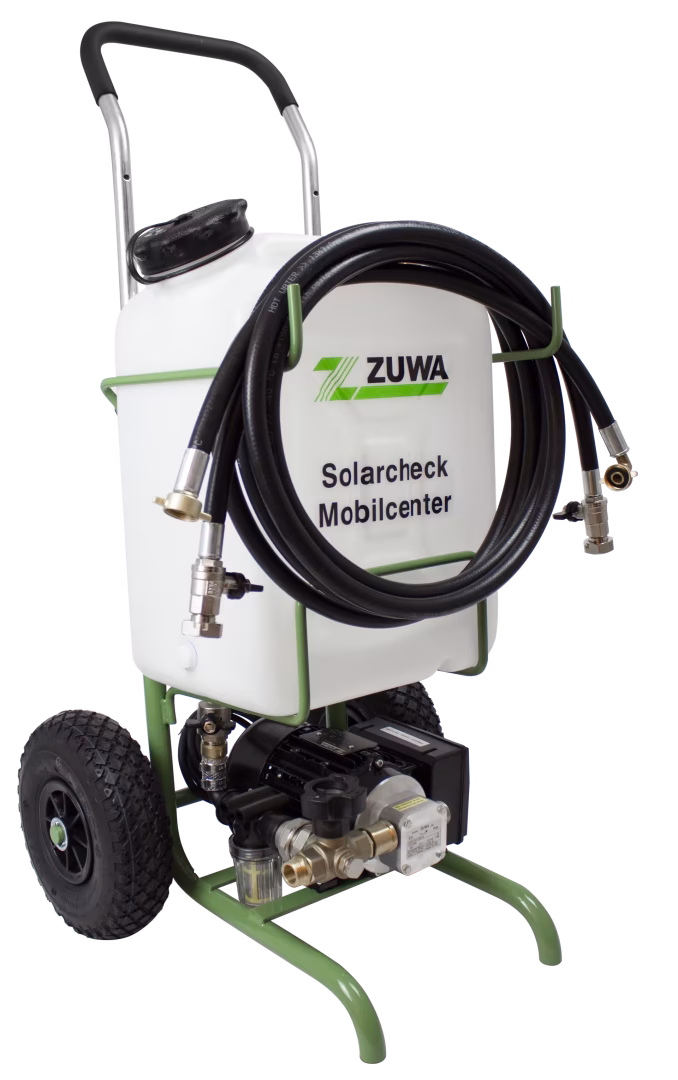 Solarcheck Mobilcenter KOMPAKT plus aus der Kategorie Zuwa Pumpen & Zubehör mit der GTIN 4251280730187 Solarcheck Mobilcenter KOMPAKT plus von der Marke ZUWA aus der Produktreihe Pumpentechnik