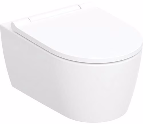 Geberit ONE Set Wand-WC mit WC-Sitz weiß/glanzverchromt, KeraTect