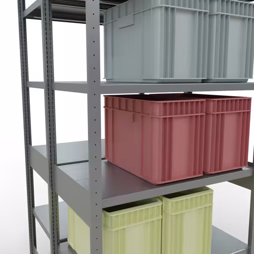 Zusatzbild des Artikels Grundregal, Doppelregal, Fachbodenregal Stecksystem MULTIplus250, 2500 x 1000 x (2x600) mm (HxBxT), 2x6 Fachböden, Längenriegel, verzinkt Zusatzbild des Artikels Grundregal, Doppelregal, Fachbodenregal Stecksystem MULTIplus250, 2500 x 1000 x (2x600) mm (HxBxT), 2x6 Fachböden, Längenriegel, verzinkt aus Doppelregale