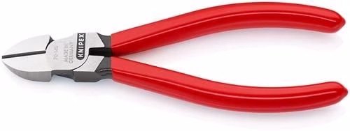 Pince coupante à tête polie et revêtement plastique, KNIPEX, de la catégorie pinces coupantes, référence 4000810120