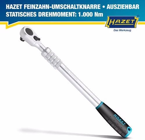 Teleskopknarre 916HPLG 1/2 ″ 90 Zähne Umschalthebel HAZET