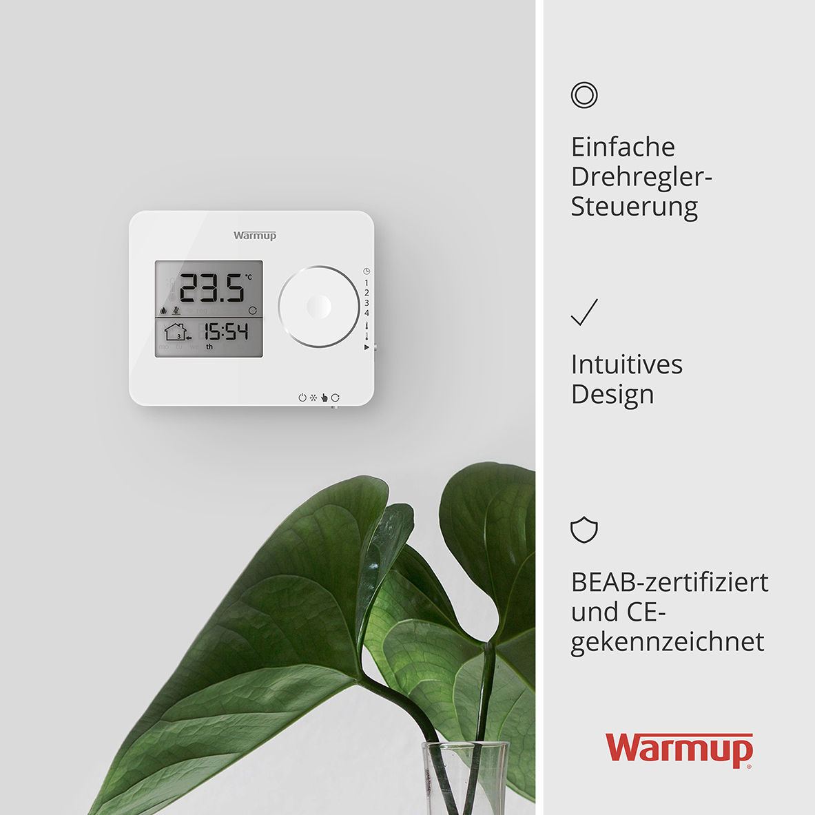 Warmup Tempo - Digitalthermostat, weiß