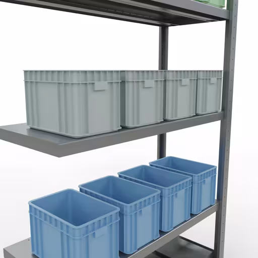 Anbauregal, Fachbodenregal Stecksystem MULTIplus250, 2000 x 1000 x 400 mm (HxBxT), 5 Fachböden, Längenriegel, verzinkt aus der Kategorie Anbauregal mit der GTIN 4004514282811 Anbauregal, Fachbodenregal Stecksystem MULTIplus250, 2000 x 1000 x 400 mm (HxBxT), 5 Fachböden, Längenriegel, verzinkt von der Marke Schulte Lagertechnik aus der Produktreihe Stecksystem