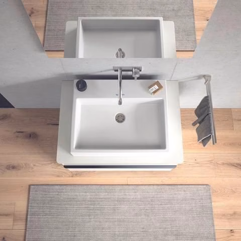 Duravit C.1 Einhebel-Waschtischmischer, Unterputz Auslauf 225 mm, ohne Zugstange, Chrom Hansgrohe