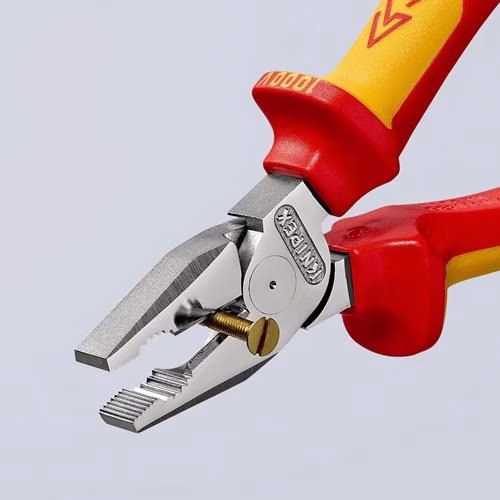Kraftkombizange Länge 180mm verchromt Mehrkomponenten-Hüllen VDE KNIPEX