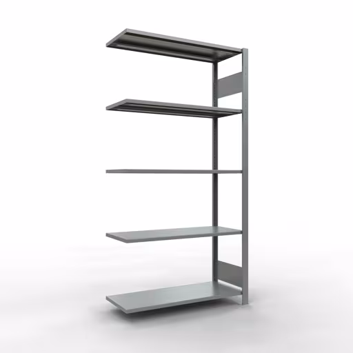 Anbauregal, Fachbodenregal Stecksystem MULTIplus85, 2000 x 1000 x 400 mm (HxBxT), 5 Fachböden, Längenriegel, verzinkt von der Marke Schulte Lagertechnik Anbauregal, Fachbodenregal Stecksystem MULTIplus85, 2000 x 1000 x 400 mm (HxBxT), 5 Fachböden, Längenriegel, verzinkt aus der Kategorie Anbauregal mit der Artikelnummer 13145-LR