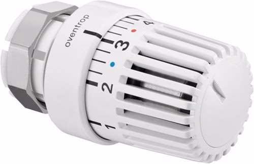 Termostato Uni LV 7-28 GrC, con sensore di liquido, bianco, con posizione zero, OVENTROP
