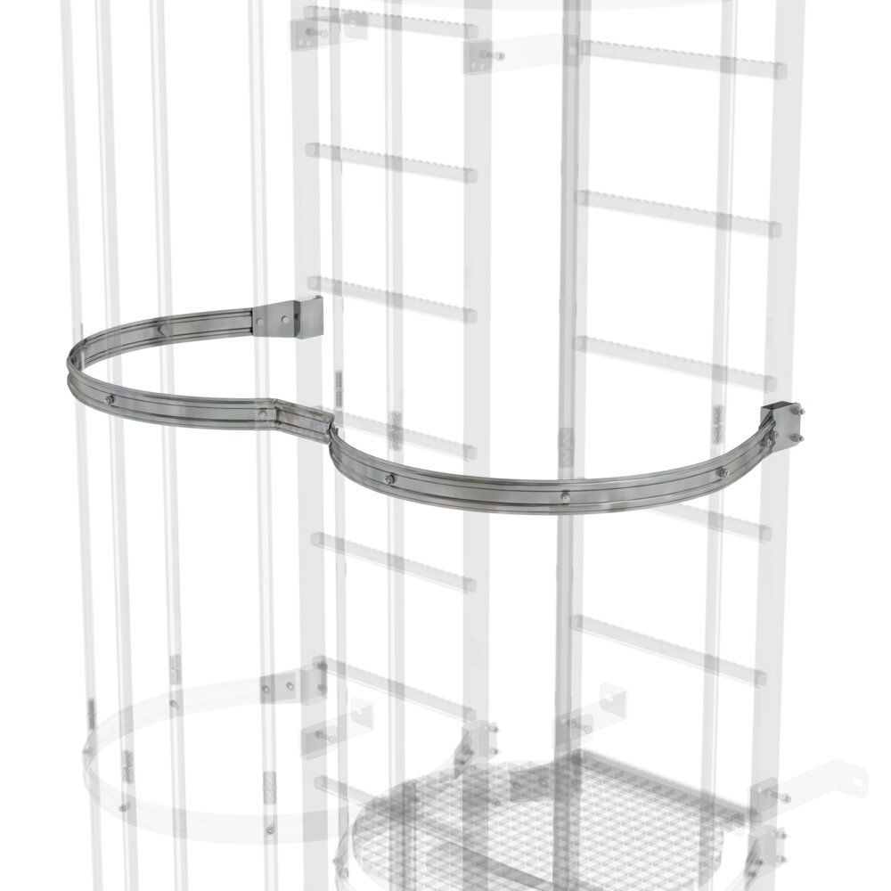 Munk Rückenschutzbügel versetzte Ausführung Stahl verzinkt von Günzburger Steigtechnik Munk Rückenschutzbügel versetzte Ausführung aus der Kategorie Steigtechnik Zubehör & Ersatzteile mit der Artikelnr. 063963