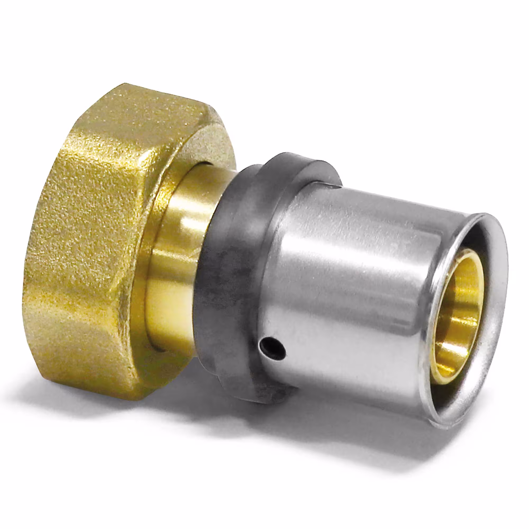 Press-Übergangsverschraubung von Alu-Verbundrohr 20 x 2 mm auf 3/4" Eurokonus Verschraubung von der Marke Pipetec Press-Übergangsverschraubung mit Innengewinde Eurokonus Typ Größe: 20 x 2 mm - 3/4 Zoll Eurokonus aus der Kategorie Pressfittings mit der Artikelnr. PFV2005EK