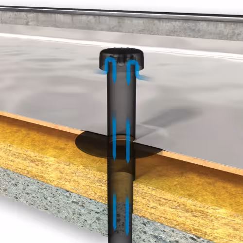 Flavent Wohnraum Be- und Entlüfter Unterteil für zweiteilige Ausführung DN 75, mit Hart-PVC Flansch aus der Kategorie Dachdurchgänge unisoliert mit der GTIN 4027822461150 Flavent Wohnraum Be- und Entlüfter von der Marke Klöber aus der Kategorie Dachdurchgänge unisoliert