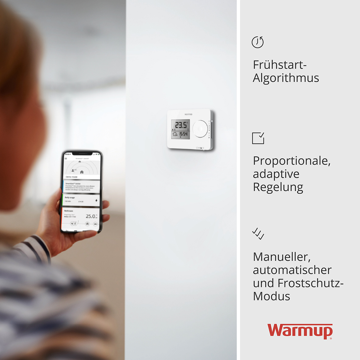 Warmup Tempo - Digitalthermostat, weiß