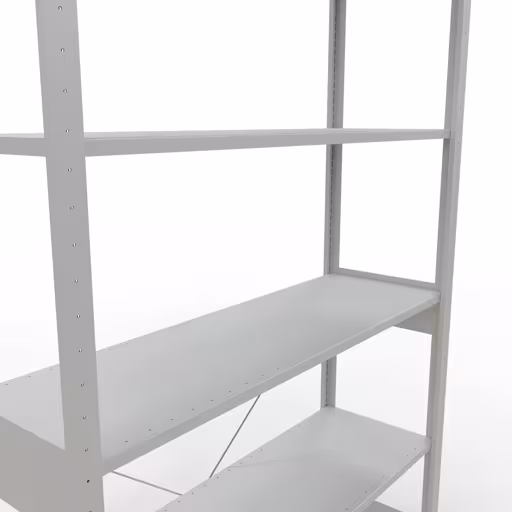 Stecksystem Grundregal 2500x1300x400 mm, Typ 150 kg, lichtgrau mit der Artikelnr. 32641-130 Stecksystem Grundregal 2500x1300x400 mm, Typ 150 kg, lichtgrau von Schulte Lagertechnik aus der Kategorie Stecksystem