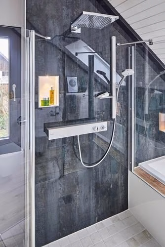Hansgrohe Kopfbrause RAINDANCE E 300 AIR 1 Strahlart 300 × 300 Millimeter chrom 19 Liter pro Minute