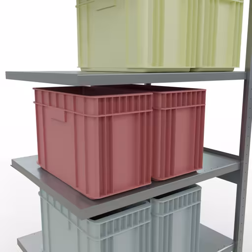 Produktbild Nr 15 des Artikels Anbauregal, Fachbodenregal Stecksystem MULTIplus330, 2500 x 1000 x 800 mm (HxBxT), 6 Fachböden, Kreuzstrebe, verzinkt Abbildung Nr 15 des Artikels Anbauregal, Fachbodenregal Stecksystem MULTIplus330, 2500 x 1000 x 800 mm (HxBxT), 6 Fachböden, Kreuzstrebe, verzinkt aus der Produktgruppe Stecksystem von der Marke Schulte Lagertechnik