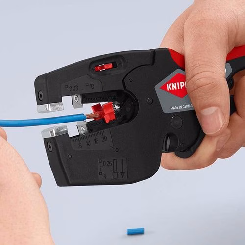 Abisolier- und Crimpzange Länge 190 mm 0,03 - 10 mm² (AWG 32 - 8) KNIPEX
