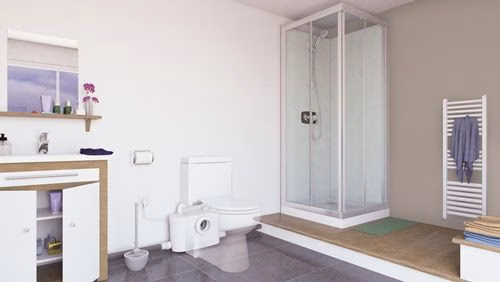 WC-Kleinhebeanlage SaniPro XR UP weiß weiß SFA