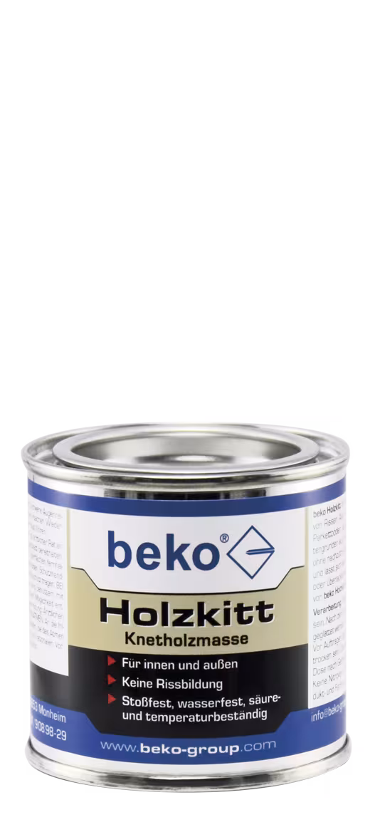 Pâte à modeler à bois 110 g, noyer de Beko Pâte à modeler à bois 110 g, noyer de la catégorie mastics et résines époxy avec numéro d'article. 232 08