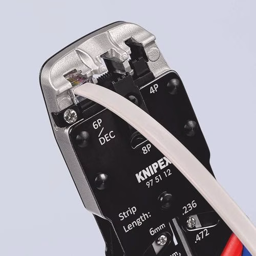 Crimpzange für Westernstecker Länge 200 mm KNIPEX