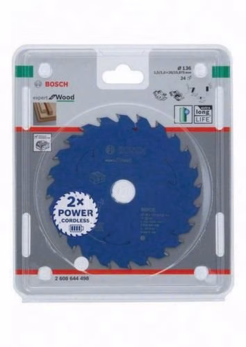 Detailbild 4060622 Kreissägeblatt Expert Wood Außendurchmesser 136 mm Zähne 24 WZ Bohrung 20 mm Schnittbreite 1,5 mm