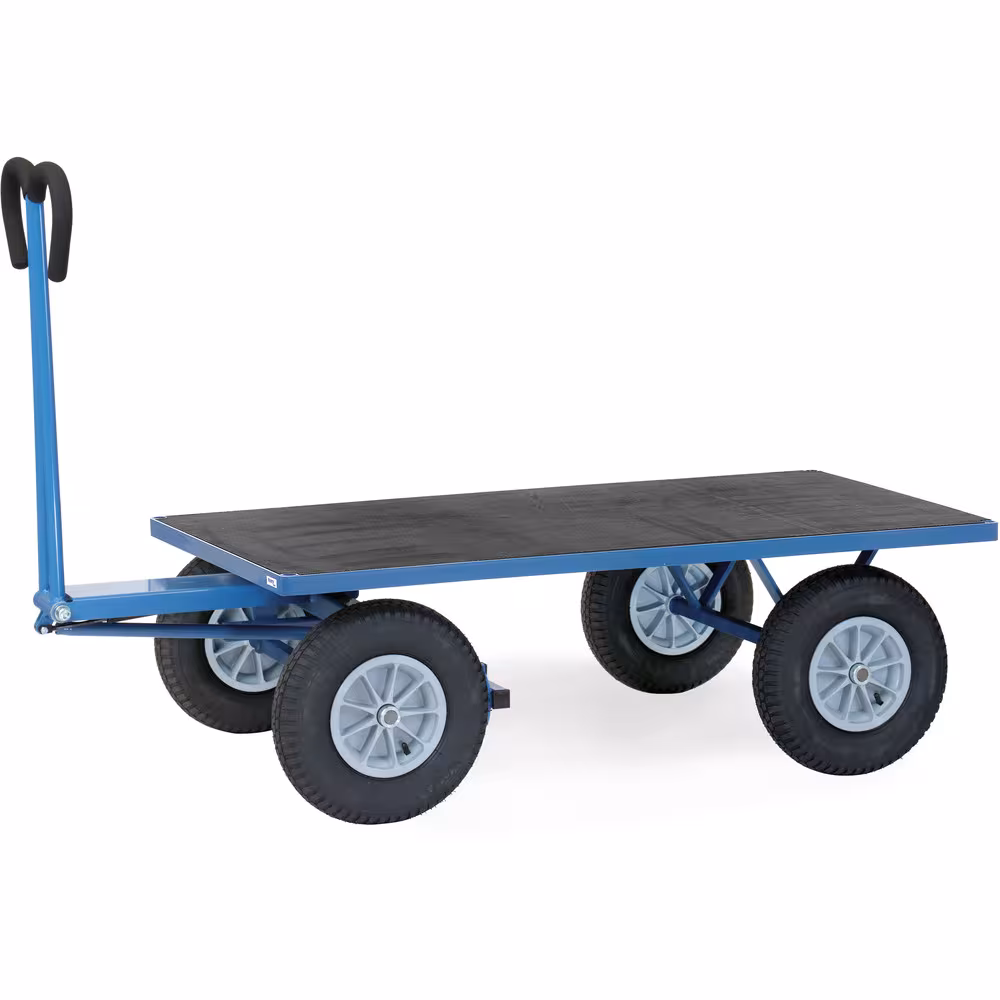 Handpritschenwagen offen Baukasten-System, aus Profilstahl geschweißt, pulverbeschichtet blau RAL 5007, 4 Eckhülsen Typ Bereifung: Vollgummi aus der Kategorie Handwagen/Pritschenwagen mit der Artikelnr. 6406V