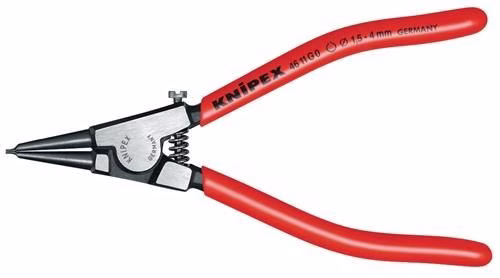 Primary Image 2215650 Sicherungsringzange für Wellen Ø 1,5-4mm Öffnungsbegrenzung poliert Länge 140mm KNIPEX