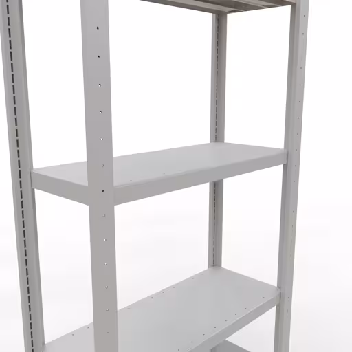 Produktbild Nr 15 des Artikels Grundregal, Fachbodenregal Stecksystem MULTIplus250, 2000 x 750 x 300 mm (HxBxT), 5 Fachböden, Längenriegel, RAL 7035 lichtgrau Abbildung Nr 15 des Artikels Grundregal, Fachbodenregal Stecksystem MULTIplus250, 2000 x 750 x 300 mm (HxBxT), 5 Fachböden, Längenriegel, RAL 7035 lichtgrau aus der Produktgruppe Stecksystem von der Marke Schulte Lagertechnik