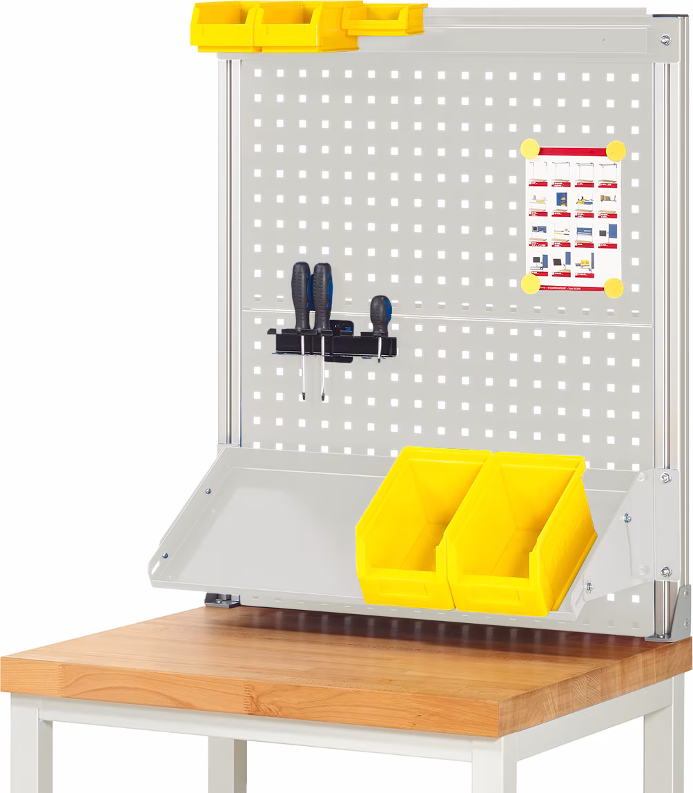 System-Aufbau (Komplettset-02), zur Montage auf Arbeitsplatte aus der Kategorie Arbeitsplatzeinrichtung mit der Artikelnr. SAE-KM02-0750.12