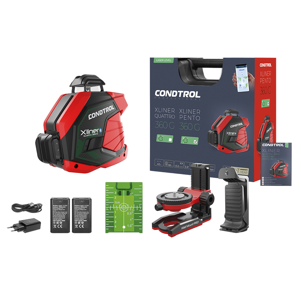 Kreuzlinienlaser Xliner Quattro 360G Kit aus der Kategorie Kreuzlinienlaser mit der Teilenummer 7-2-106