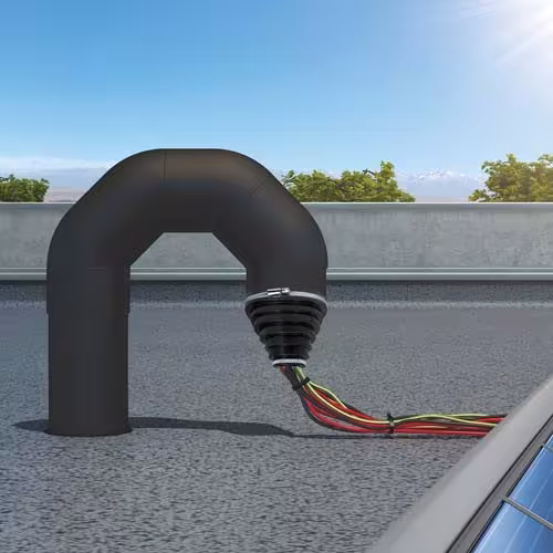 Flavent Dachdurchführungs-Set für Energieleitungen Dachdurchführungs-Set DN 75 mit Hart-PVC Flansch aus der Kategorie Dachdurchgänge unisoliert mit der GTIN 4027822707364 Flavent Dachdurchführungs-Set für Energieleitungen von der Marke Klöber aus der Kategorie Dachdurchgänge unisoliert