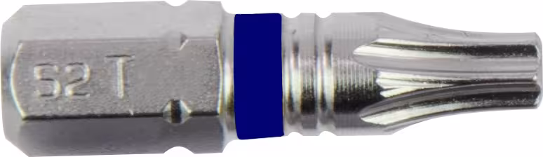 1/4" markierter Bit L25 mm TX mit Bohrung T10 3er Pack aus der Kategorie Bits & Bithalter mit der GTIN 4000146175132 Color-Ring Bit für Innen-TX-Schrauben mit Sicherungsstift 6,3 von der Marke PROJAHN aus der Kategorie Bits & Bithalter