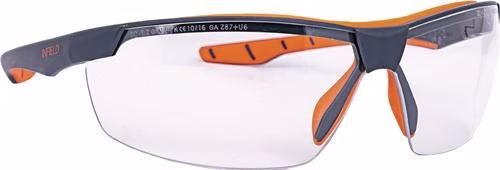 Schutzbrille Flexor Plus EN 166 Fassung:dunkelgrau-orange Scheibe:klar PC INFIEL aus der Kategorie Schutzbrillen mit der Teilenummer 4000370165