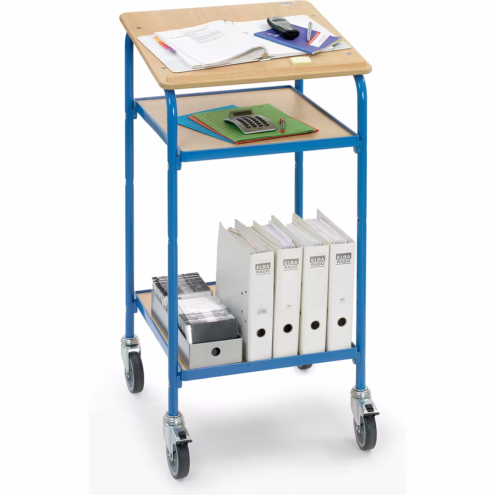 Rollpult 5834 pulverbeschichtet, blau RAL 5007, Tragkraft pro Boden 50 kg, 4 Lenkrollen mit der Artikelnr. 5834 Rollpult 5834 pulverbeschichtet, blau RAL 5007, Tragkraft pro Boden 50 kg, 4 Lenkrollen von Fetra aus der Kategorie Transportsysteme