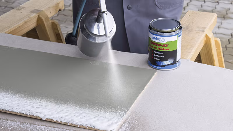 SPEED-EX Der Abbeizer 5 l Drinnen, Innenarchitektur, Holz, Person, Sperrholz