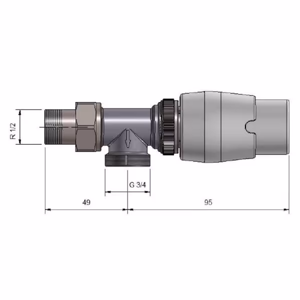 Rücklauftemperaturbegrenzer RTL für Warmwasser Fußbodenheizung | RTL Ventil 1/2" Eck Ausführung mit der GTIN 4250409109019 Rücklauftemperaturbegrenzer RTL für Warmwasser Fußbodenheizung | RTL Ventil 1/2" Eck Ausführung von HoWaTech mit der Artikelnr. 902061