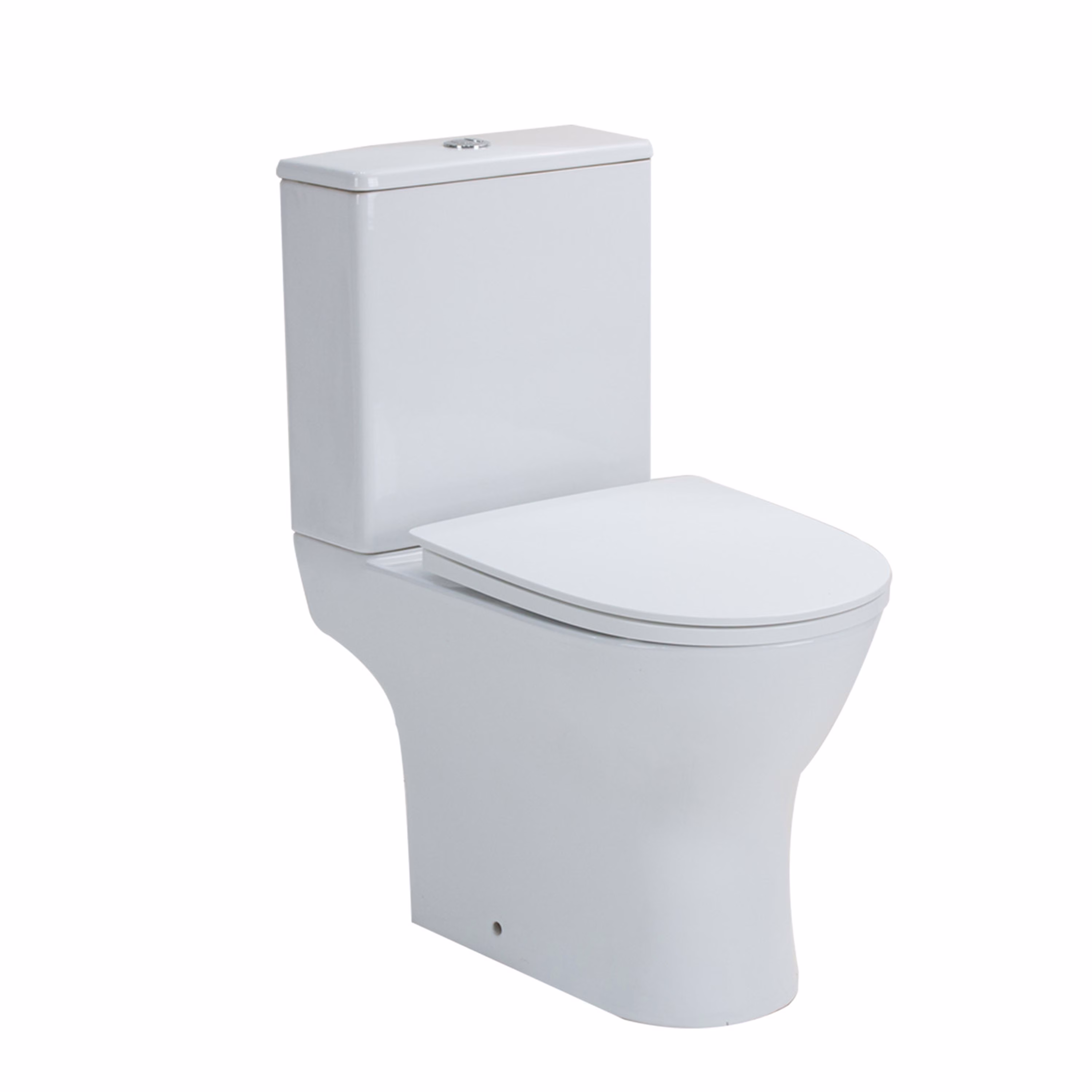 sanicomfort WC-Kombination Set Paros Tiefspüler ohne Spülrand weiß glänzend von der Marke sanicomfort sanicomfort WC-Kombination Set Tiefspüler ohne Spülrand weiß glänzend aus der Kategorie Stand-WC mit der Teilenummer 1271849