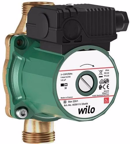 Natte rotor standaardpomp Star-Z 20/1, Rp1/2, 1x230V, 38W WILO van het merk Wilo Natte rotor standaardpomp Star-Z WILO uit de categorie circulatiepompen en warmwaterpompen voor huishoudelijk gebruik met onderdeelnummer 6000517041