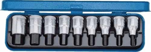 Dopsleutelset IN 19 PA 9-delig 1/2 inch 3/16-5/8 inch voor inbusschroeven GEDORE van Gedore GEDORE IN 19 PA 9-delige dopsleutelset, 1/2 inch (3/16-5/8 inch) voor inbusbouten, uit de categorie 1/2" dopsleutelassortiment, artikelnummer 4000820524