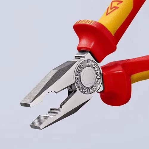 Kombizange Länge 160 mm Mehrkomponenten-Hüllen verchromt VDE KNIPEX