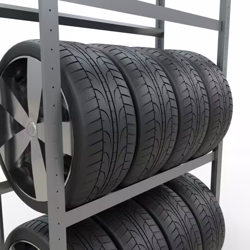 Produktbild Nr 12 des Artikels Grundregal, Räder-/Reifenregal, 2000 x 1050 x 400 mm (HxBxT), verzinkt, 3 Lagerebenen á 150 kg Fachlast pro Ebene Abbildung Nr 12 des Artikels Grundregal, Räder-/Reifenregal, 2000 x 1050 x 400 mm (HxBxT), verzinkt, 3 Lagerebenen á 150 kg Fachlast pro Ebene aus der Produktgruppe Fachbodenregale von der Marke Schulte Lagertechnik