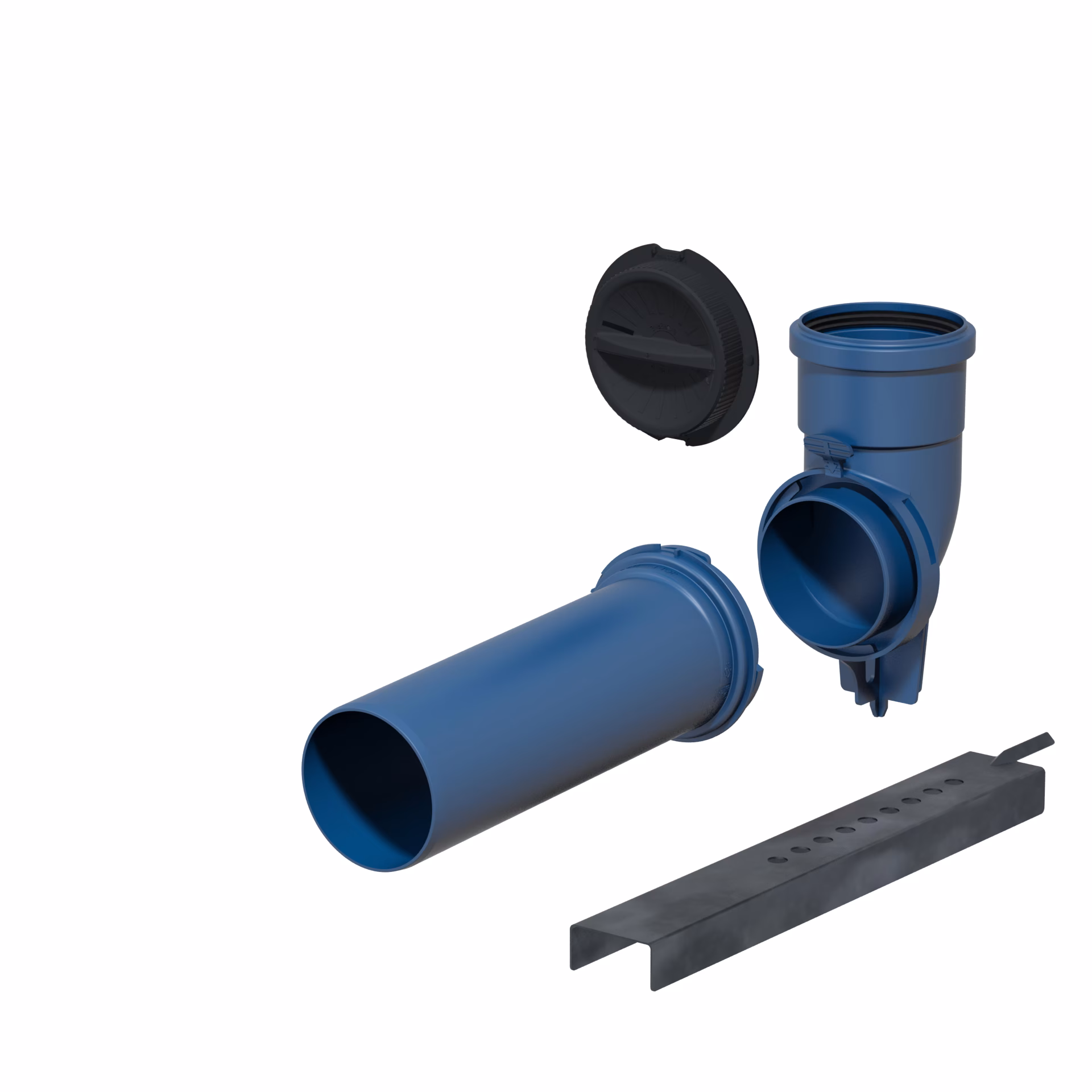 CB Set - Stützbogen D 80 kurz Auflageschiene aus der Kategorie Kunststoffabgassystem mit der Artikelnr. 761194