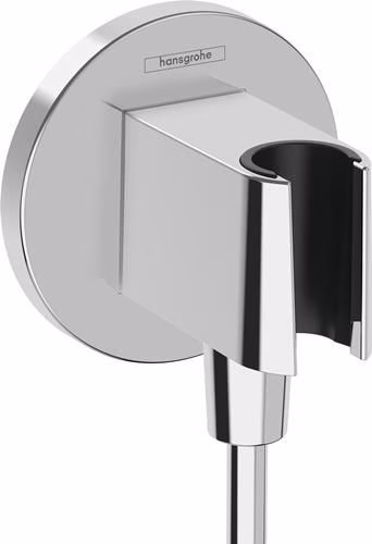 Hansgrohe Wandanschluss FixFit S mit Brausehalter chrom aus der Kategorie Dusch-Set`s/-Systeme/-Zubehör mit der Teilenummer 8001738138