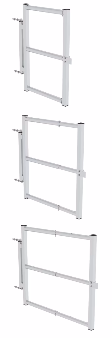 Andere Ansicht des Artikels Sicherungstüre teleskopierbar für Plattformbreite 600 mm / 800 mm / 1000 mm Andere Ansicht des Artikels Sicherungstüre teleskopierbar für Plattformbreite 600 mm / 800 mm / 1000 mm aus der Kategorie Leitern & Gerüste