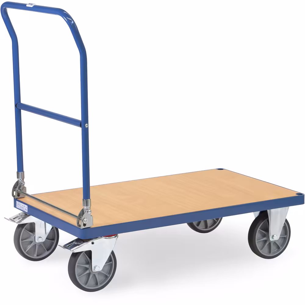 Klappwagen Multi-Vario Klappwagen aus Stahlrohr und Profilstahl geschweißt, pulverbeschichtet brillantblau RAL 5007 von der Marke Fetra aus der Kategorie Klappwagen